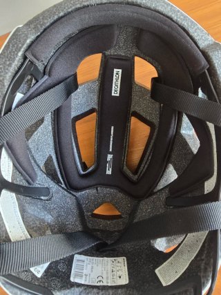 Casco de bicicleta Van Rysel blanco talla M