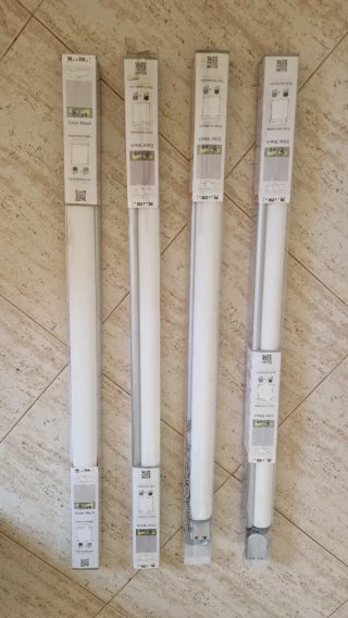 Estor blanco translúcido 80x250 cm