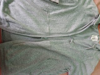 Chaqueta de punto gris