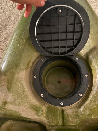 Kayak de pesca verde militar