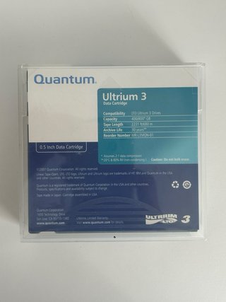 Quantum Ultrium 3 Cartucho Cinta Datos LTO 400/800