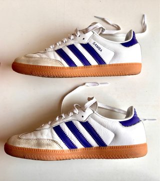 Zapatillas Adidas Samba Blancas y Moradas