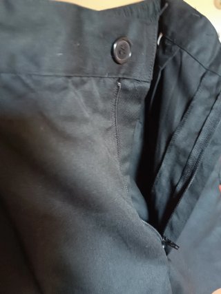Pantalón corto de trabajo hombre negro/naranja