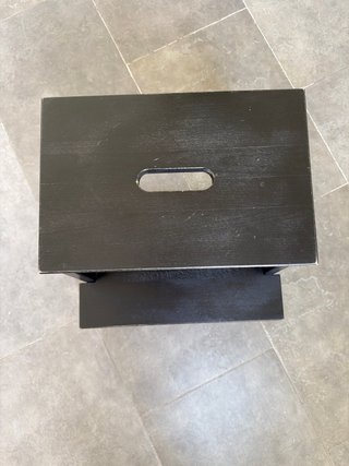 Taburete Escalera Ikea Madera Negro