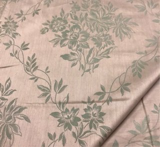 Tela satén con estampado floral y doble cara