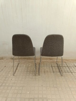 Juego de 2 sillas de comedor grises