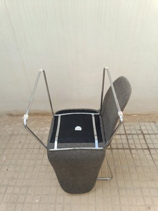 Juego de 2 sillas de comedor grises