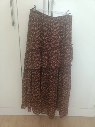 Falda larga Lefties floral