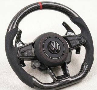 Volante Deportivo VW R Carbono y Alcántara