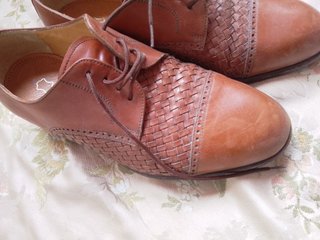 Scarpe eleganti in pelle marrone anni '60 - 39,5