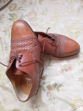 Scarpe eleganti in pelle marrone anni '60 - 39,5