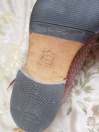 Scarpe eleganti in pelle marrone anni '60 - 39,5