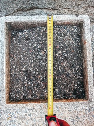 Conjunto de 3 jardineras de piedra