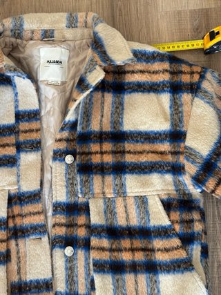 Abrigo cuadros leñador oversize