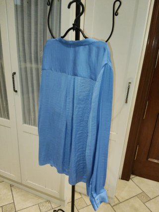 Camisa Zara azul manga larga