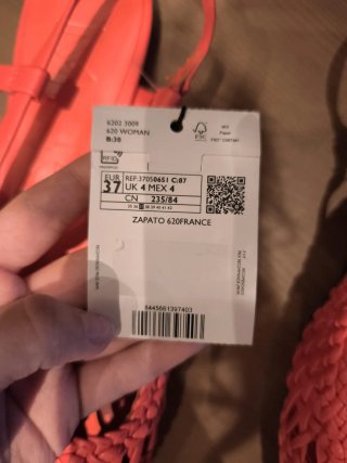 Bailarinas Mango Coral/Rojo