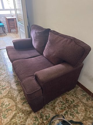 Sofá 2 plazas vintage recién tapizado