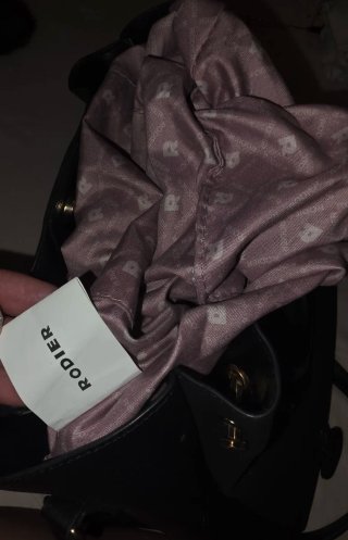Bolso Rodier Negro Piel