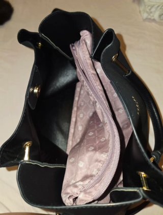 Bolso Rodier Negro Piel