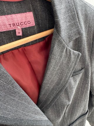 Chaqueta Trucco gris clásica Talla M