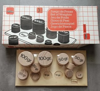 Juego de Pesas Goula Madera (Nuevo)