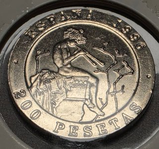 Moneda 200 Ptas España 1996 M