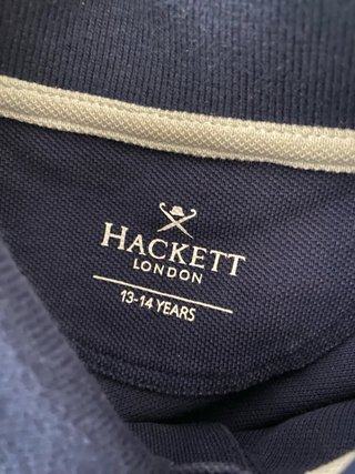Polo Hackett azul con estampados