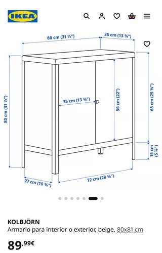 Armario pequeño metal IKEA