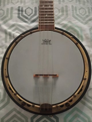 Banjo Ukelele con funda.