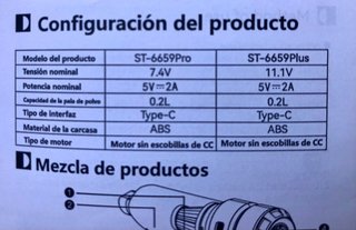 Aspirador de mano sin cable