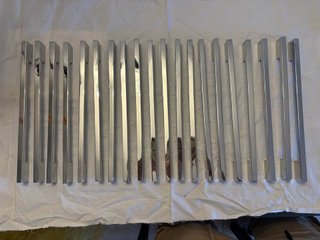 20 Maniglie Cucina Squadrate Cromate