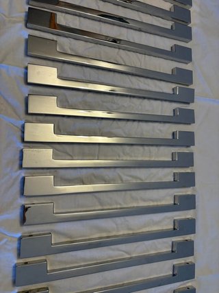 20 Maniglie Cucina Squadrate Cromate
