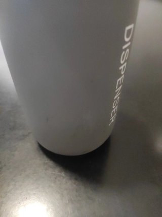 Dispensador de jabón y Vaso Baño Gris