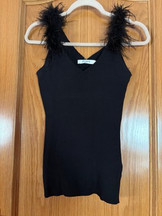 Camiseta de tirantes con plumas