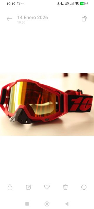 Gafas deportivas rojas