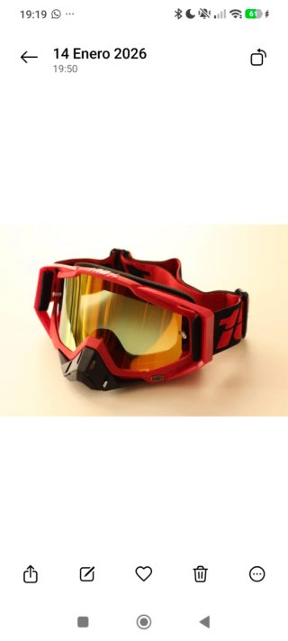 Gafas deportivas rojas