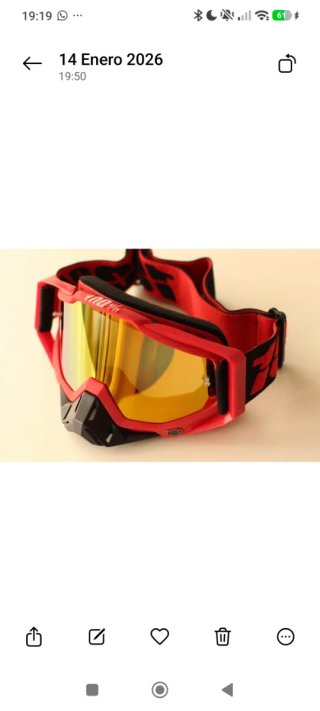 Gafas deportivas rojas