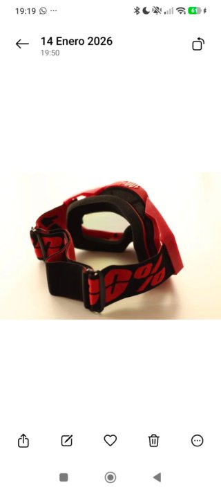 Gafas deportivas rojas