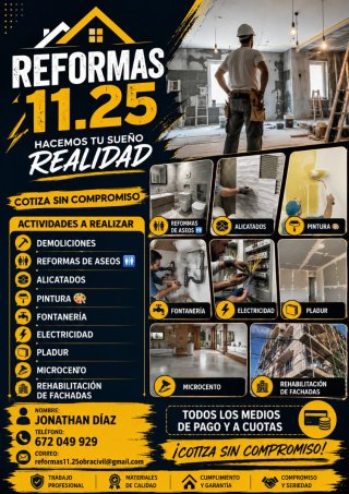 OFICIAL AUTÓNOMO - ALISADO Y PINTURA Reformas 11.2