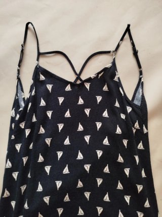 Vestido talla S con estampado de veleros