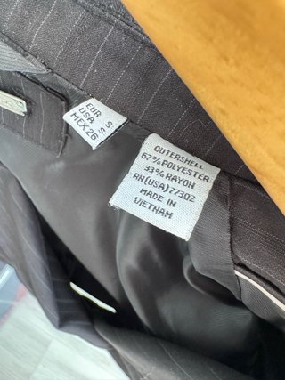 Chaqueta Zara Gris Rayas