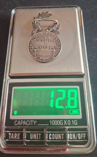 Medalla Plata Francesa Police Municipale