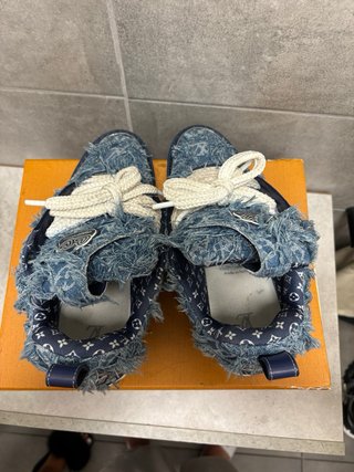 Scarpe Louis Vuitton Jeans Blu