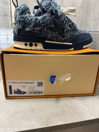 Scarpe Louis Vuitton Jeans Blu