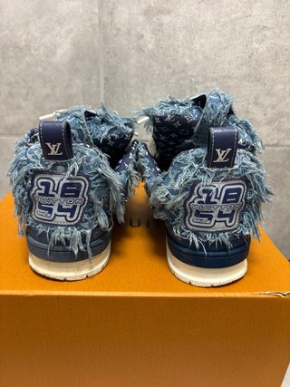 Scarpe Louis Vuitton Jeans Blu