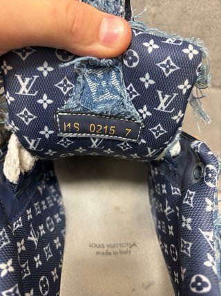 Scarpe Louis Vuitton Jeans Blu