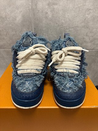 Scarpe Louis Vuitton Jeans Blu