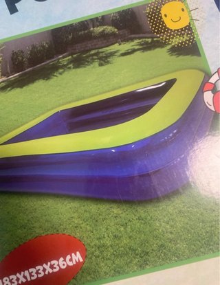 Piscina inflable sin abrir 183x133x36cm