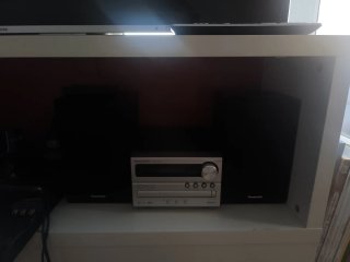 Minicadena Panasonic Plata y Negra