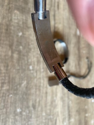 Pulseras Hombre Cuero y Goma + colgante